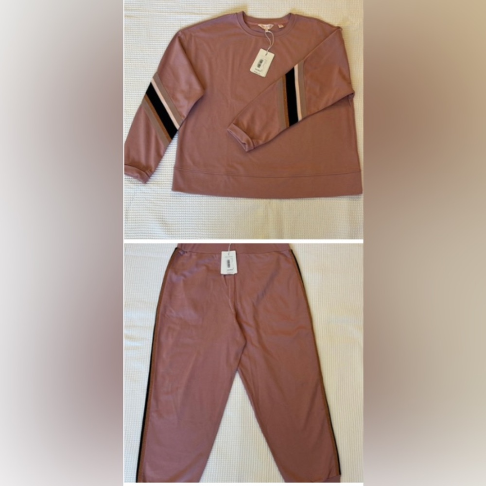 🍒Ted Baker London Mauve Crewneck Set Sweatshirt and Pants🍒 New‼️
